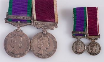 An Elizabeth II pair, consisting of a General Service Medal with Northern Ireland Clasp,