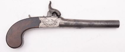A 19th century percussion cap boxlock pistol by Egg, London, plain 3.