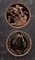 A Royal Mint 2013 sovereign,