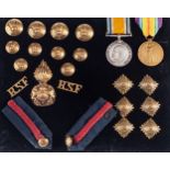 A WWI pair comprising if War and Victory Medals,