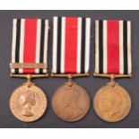 Three Special Constabulary LSGC Medals, 'Hugh Percy', 'Alfred Blundon', 'Sydney T.