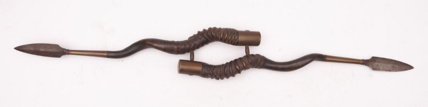 A pair of late 19th century Indian Fakir horns (Blackbuck),