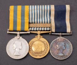 A group of three Elizabeth II Korea Medals, comprising of Korea Medal, UN Korea Medal,