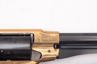 F.Lli Pietta (Itay) A boxed reproduction Model 'HK' 1858 Remington Texas CL380 blank firing pistol.