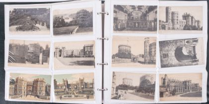 Topographical postcard album to include approximately 410 cards, scenes of London, London Zoo,