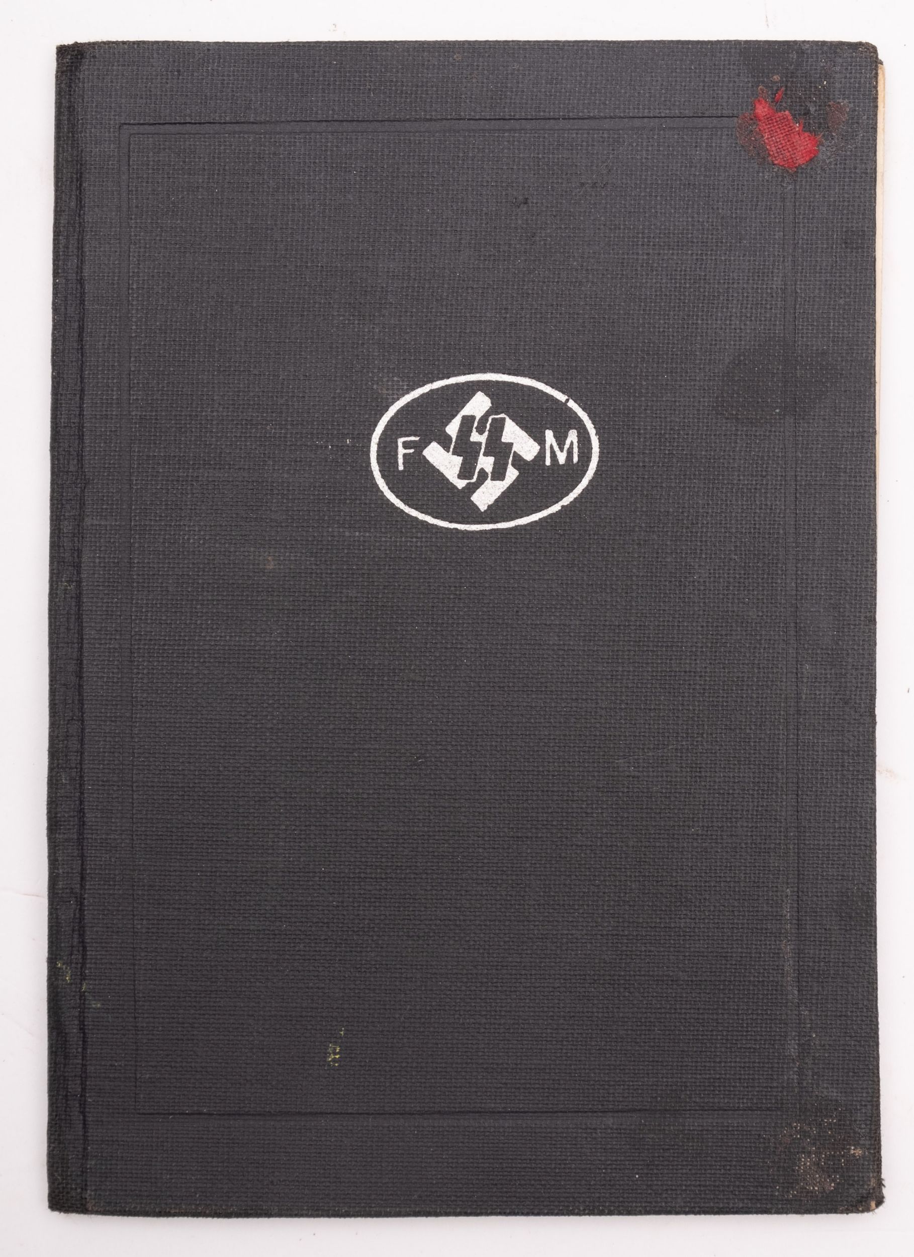 A WWII German NSDAP members handbook, dated 9 August, 1933 No 142816, black cloth stamped boards.