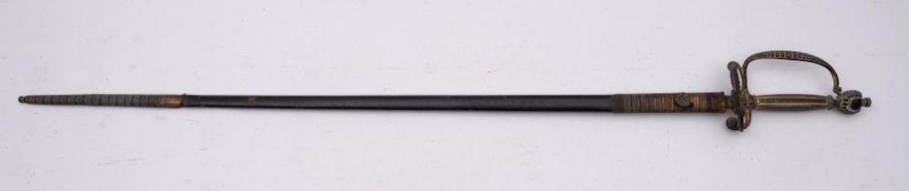 A Victorian court sword, retailed by Hebbert & Co, London,