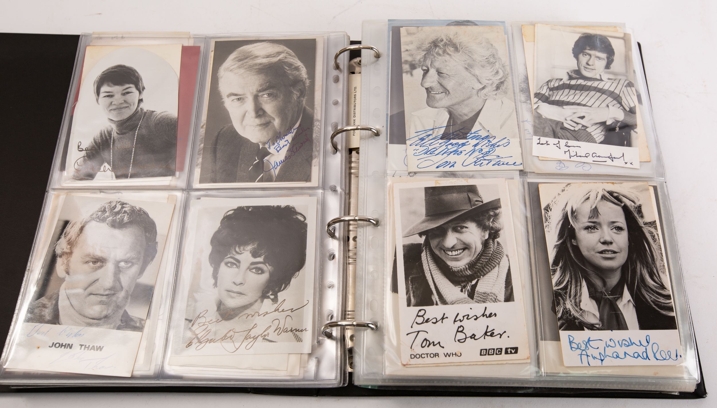 WITHDRAWN An impressive collection of autographs of British and American film and TV stars from the - Image 9 of 12