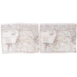 Three RAF silk maps,