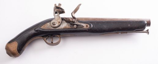 A 19th century-style flintlock pistol, maker Tower, London,