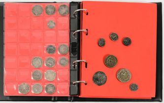 An album of ancient and modern coins: including Roman sesterti, Greek coins, Celtic coins,