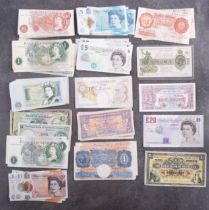 A collection of banknotes.