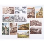 A collection of early 20th Century postcards, foreign topographical landscapes, including Hong Kong.