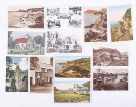 A collection of early 20th Century postcards, foreign topographical landscapes, including Hong Kong.