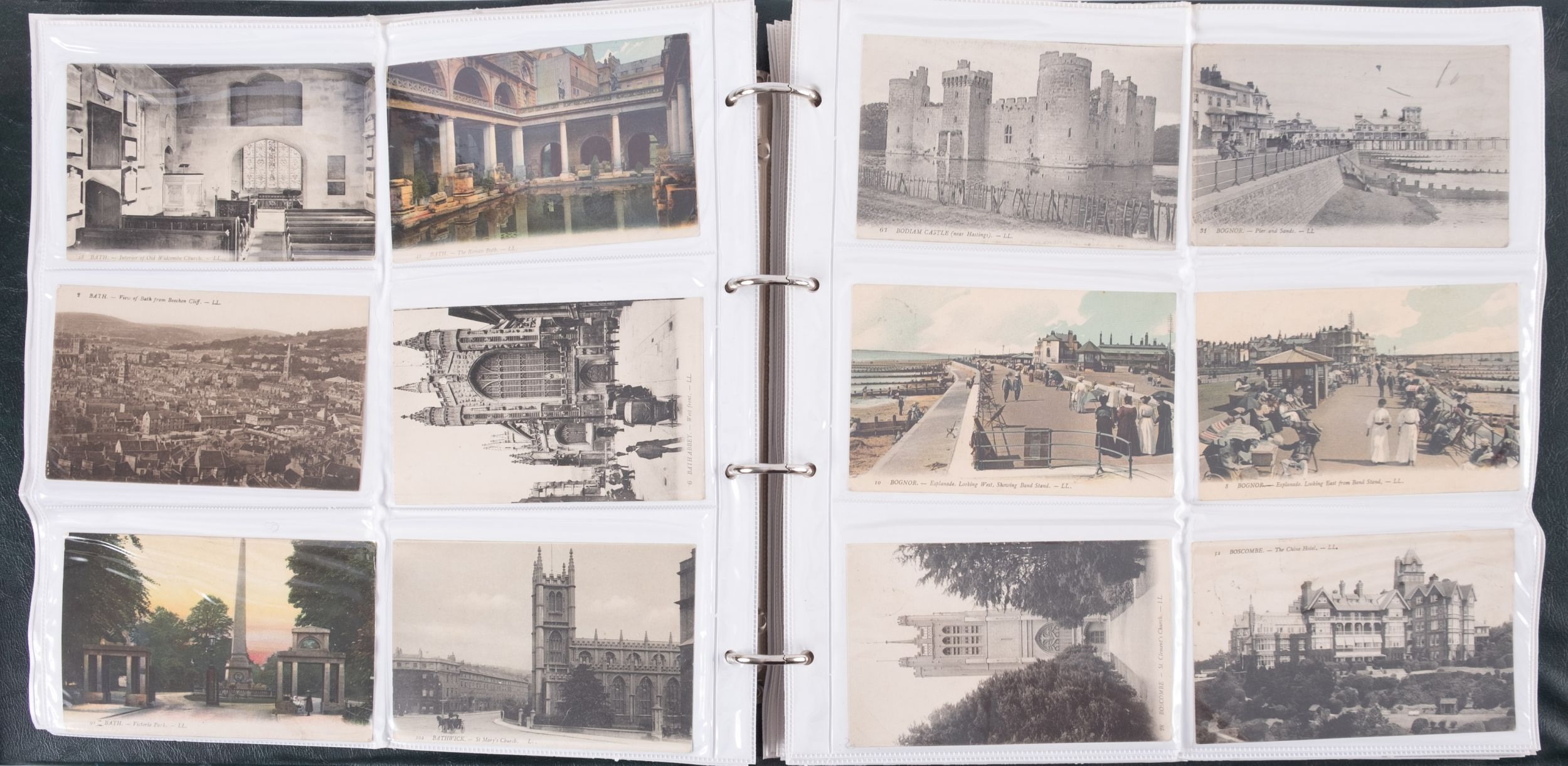 Topographical postcard album to include approximately 410 cards, scenes of London, London Zoo, - Image 2 of 3