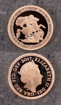 A Royal Mint 2017 sovereign,