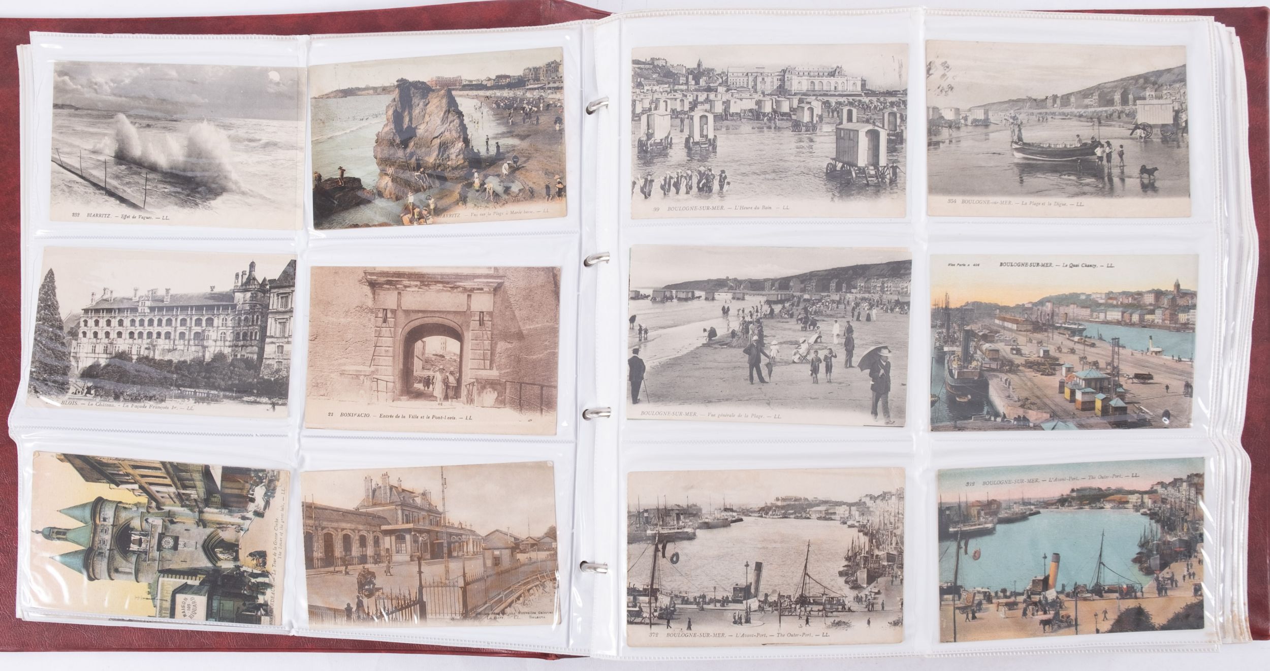 French postcards album to include approximately 468 cards, topographical ports, Tangier's, Alger, - Image 3 of 3