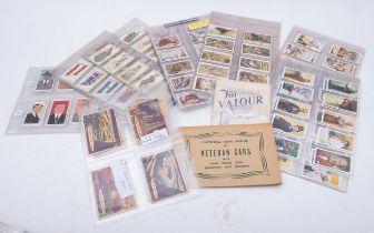 Eight Space Cards, together with various cigar sets of cigarette cards,