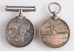 A WWI pair War medal, and Royal Fleet Reserve LSGC, '229724 G. F .