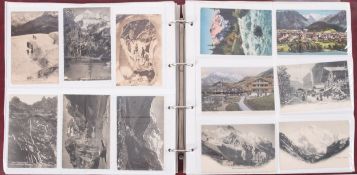 Topographical postcards album to include approximately 360 cards of mostly of English towns and