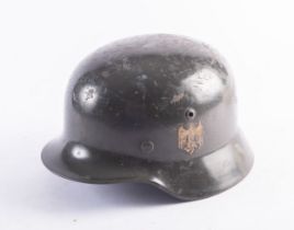 A WWII German M1942 pattern Stahlhelm,