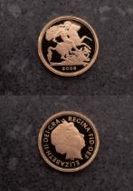 A Royal Mint 2009 quarter sovereign,