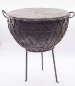 A large Middle Eastern, Oman, kettle stye drum,