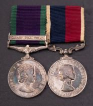 An Elizabeth II RAF pair, comprising of RAF Campaign Service medal with Malay Peninsula clasp,