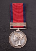 A Victorian Military General Service Medal with Toulouse and Vittoria clasps,