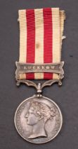 An India Mutiny Medal with Lucknow clasp, 'T.
