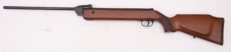 A Diana G80 .22 air rifle, stamped 'Made in Great Britain' on a semi pistol stock.
