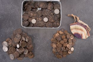 A quantity of GB copper coinage.