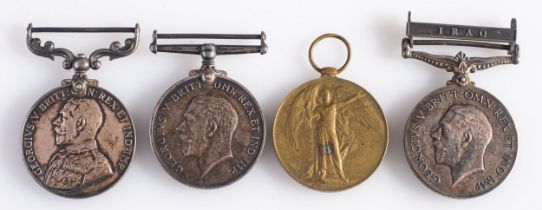 A WWI Military Medal Group to '23118 Pte C E Lash Brook 1/D of Corn LI', Military Medal, War Medal,