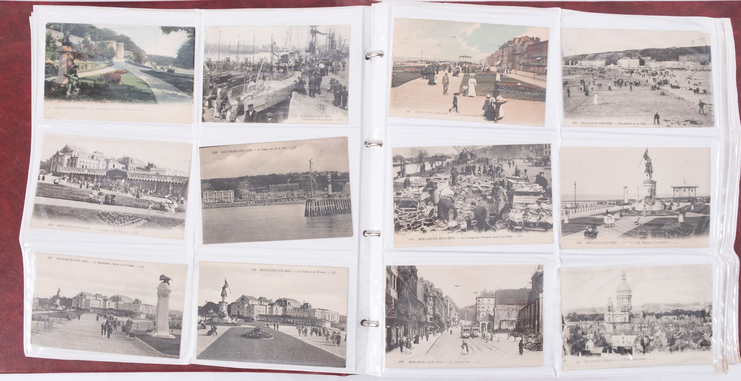 French postcards album to include approximately 468 cards, topographical ports, Tangier's, Alger, - Image 2 of 3