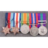 A WWII group of five, 1939-45 Star, France and Germany Star, Defence Medal, War Medal,