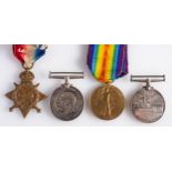 A WWI group of four, 1914-15 Star , War Medal, Victory Medal ,