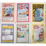 G W Stillings 'Stil' (1907-1967) A group of six original postcard cartoons,