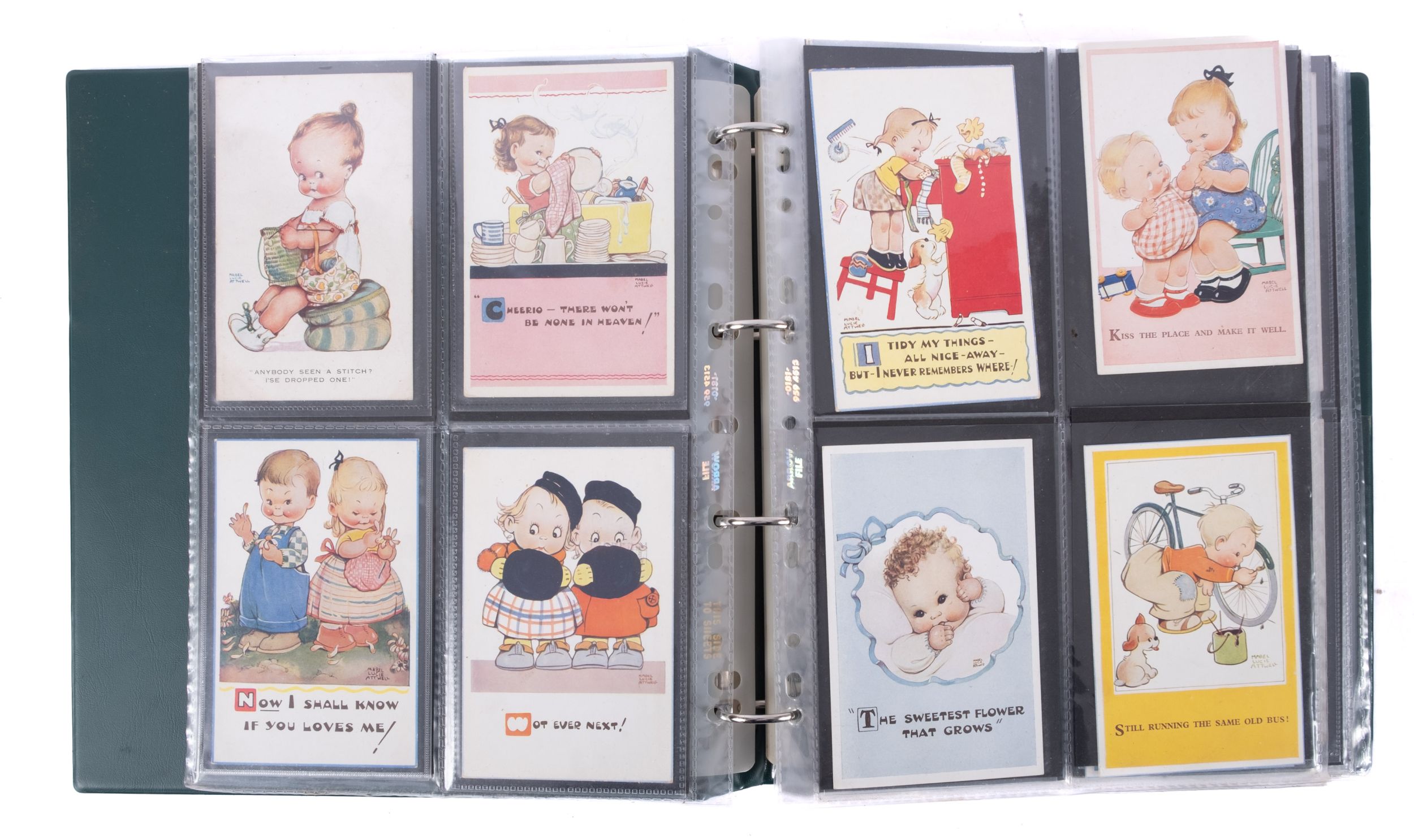 Postcards, a modern album, including: 64 cards of children by Mabel Lucie Attwell, - Image 2 of 4