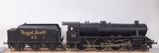 A 3 1/2 inch gauge live steam model of the LMS Stanier 'Black' Class 4-6-0 locomotive and tender