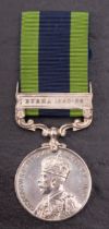 A George V India General Service Medal with clasp, '3521783 Pte O.Wilson Manch.