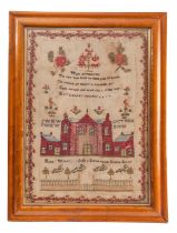 A William IV needlework sampler, the work of Mary Wells,