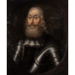 British School, 17th Century Portrait of a man in armour,