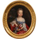 WITHDRAWN LOT Circle of Pierre Mignard II (French,1640-1725) Portrait of a girl,