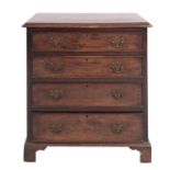 A mahogany chest of drawers in George III style,