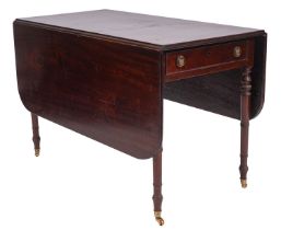 A Regency mahogany Pembroke dining table,