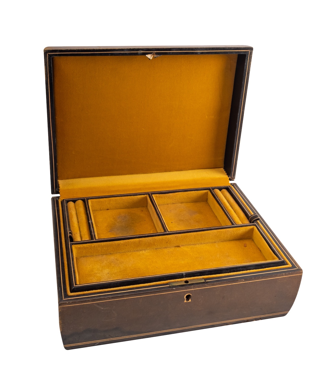 A George II mahogany tea caddy, - Image 2 of 2