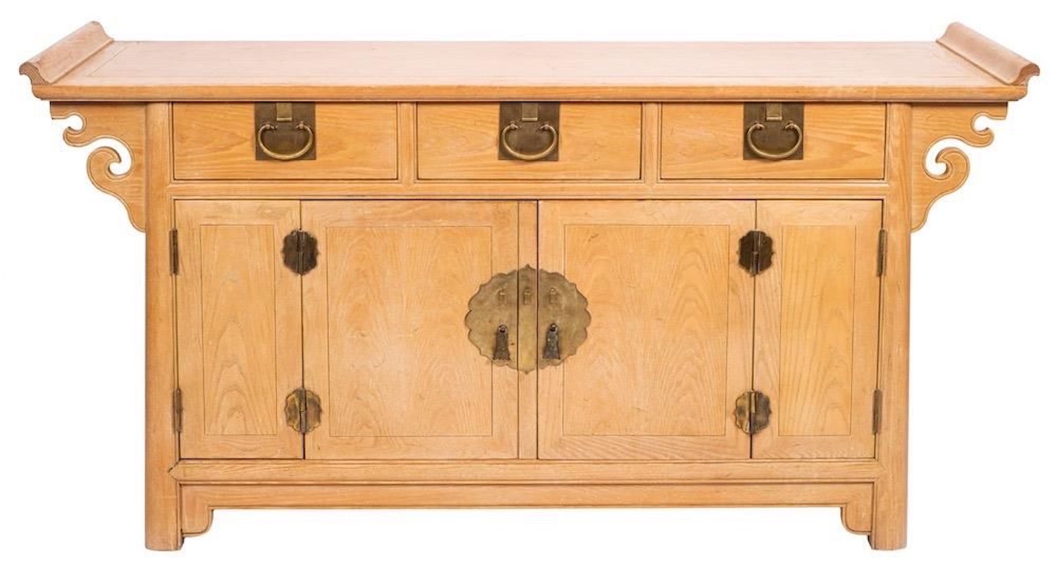 An American bleached oak sideboard, by Raymond K. - Image 6 of 6