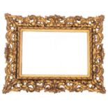 An Italian carved and giltwood framed wall mirror in the 18th century style,