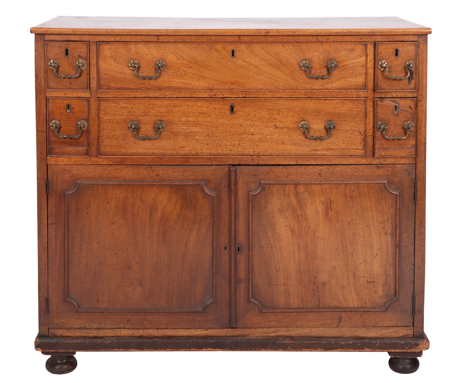 A George III mahogany chest,