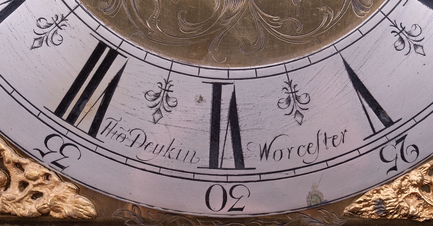 Thomas Deykin, Worcester, a lunar lacquered longcase clock the eight-day duration, - Image 4 of 4